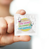Condoms Are Easier To Change Than Diapers Condom - 10 Condoms