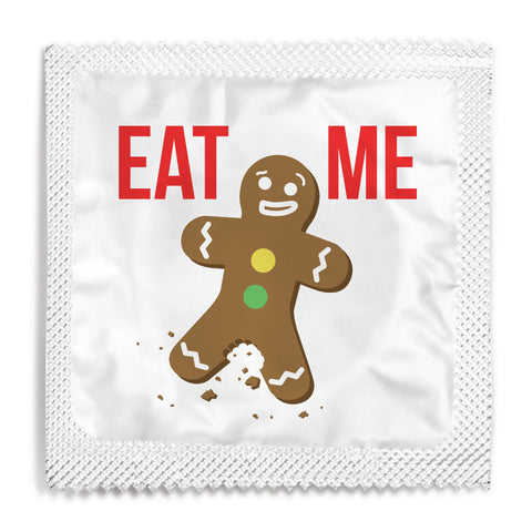 Eat Me Gingerbread Man Condom - 10 Condoms