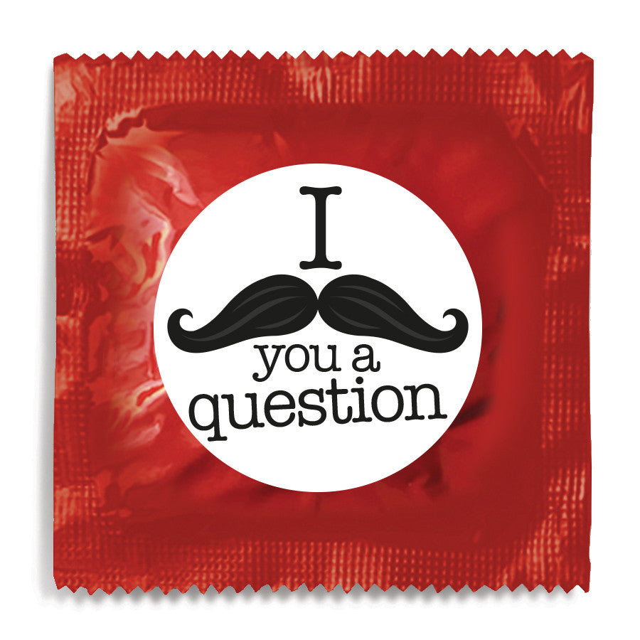 I Moustache You A Question - 10 Condoms