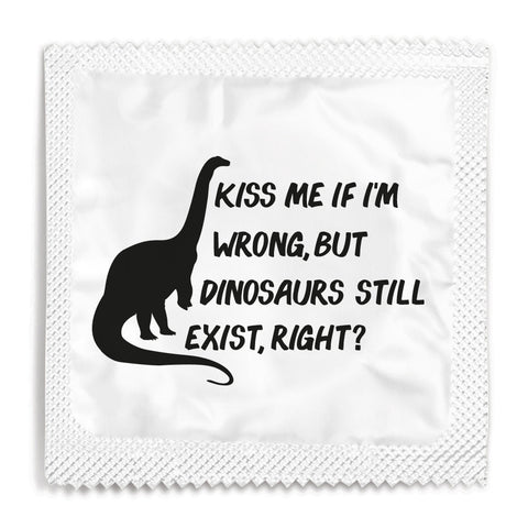 Kiss Me If I'm Wrong, But Dinosaurs Still Exist, Right? Condom - 10 Condoms