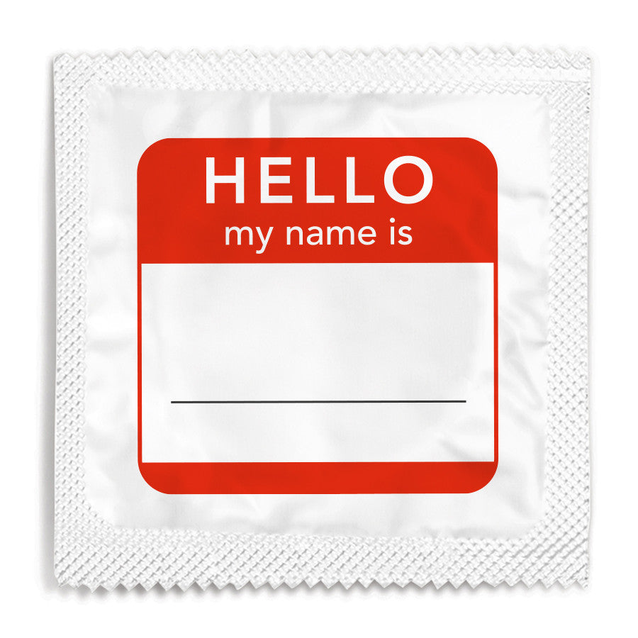 Hello My Name Is Condom - 10 Condoms