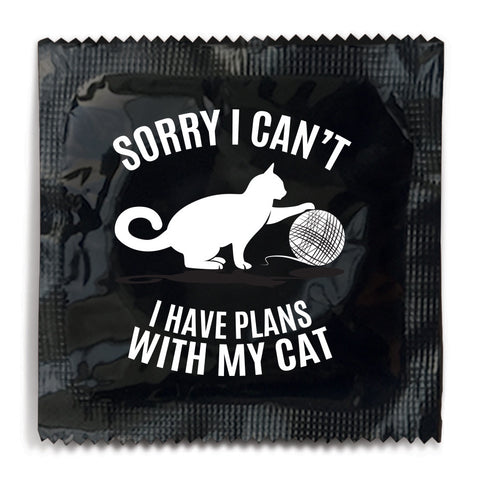 I Have Plans With My Cats Condom - 10 Condoms