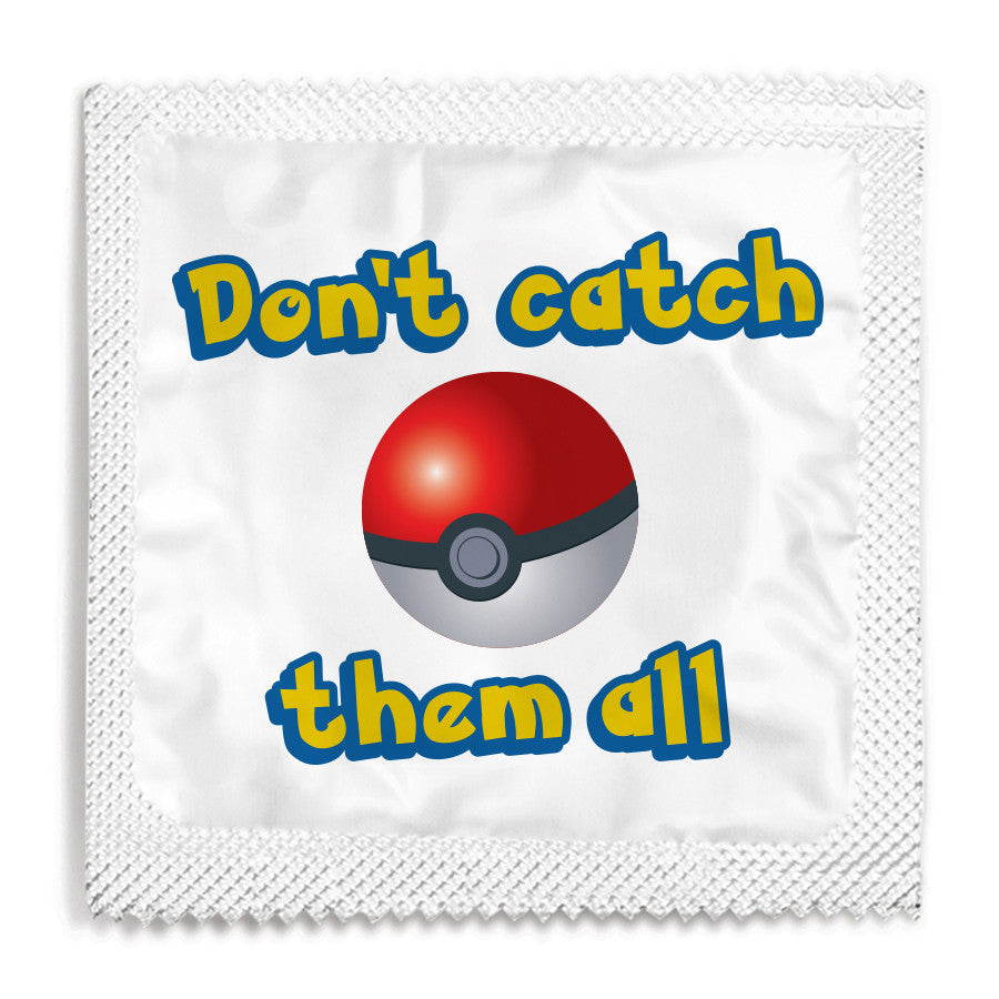 Pokemon Condom - Don't Catch Them All - 10 Condoms