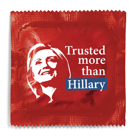 Trusted More Than Hillary Clinton Condom - 10 Condoms