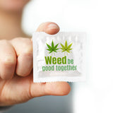 Weed Be Good Together Condom - 10 Condoms