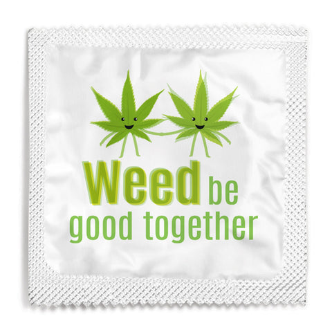 Weed Be Good Together Condom - 10 Condoms